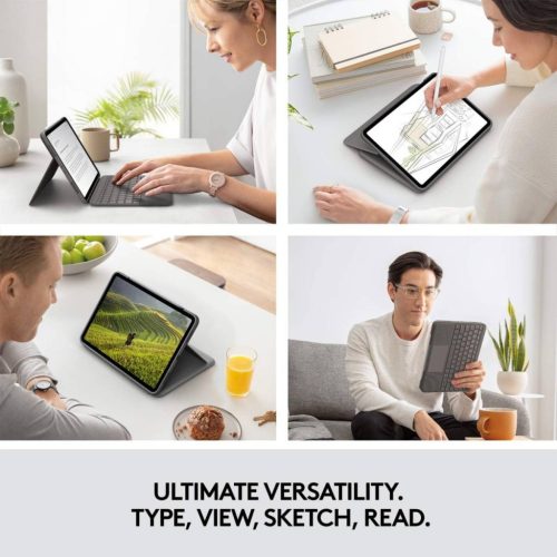 Logitech Folio Touch – Air 11" (M2 & M3), Air (4. & 5.gen) billentyűzetes tok, UK kiosztás