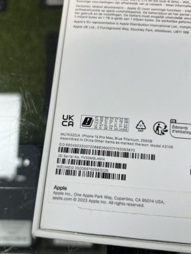 iPhone 15 PRO Max 256GB 5G Kék Mobiltelefon , HASZNÁLT
