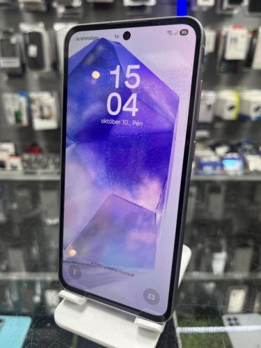 Samsung Galaxy A55 5G 128GB 8GB RAM Dual ( SM-A556B/DS ) Awesome Lilac, HASZNÁLT