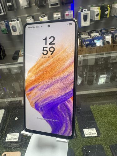Samsung Galaxy A53 5G 128GB 6GB RAM Dual (SM-A536B) Használt Mobiltelefon, fekete