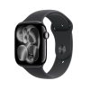 Apple Watch Series S11 BT 46 mm, JET BLACK ALU CASE+ Black Sport Band M/L , ÚJSZERŰ, PÁR NAPOT HASZNÁLT 
