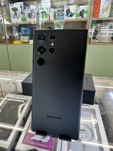 Samsung Galaxy S22 Ultra 5G 256GB/12GB RAM SM-S908B/DS Fekete, Használt mobiltelefon