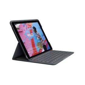   Logitech Slim Folio – iPad (7., 8. és 9. generáció) billentyűzetes tok, UK kiosztás